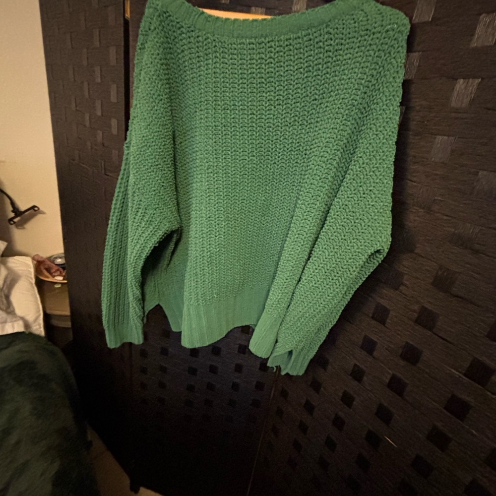 American Eagle Oversized Green Women's Sweater